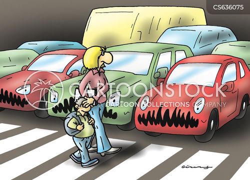 Angry Cars Cartoons and Comics - funny pictures from CartoonStock