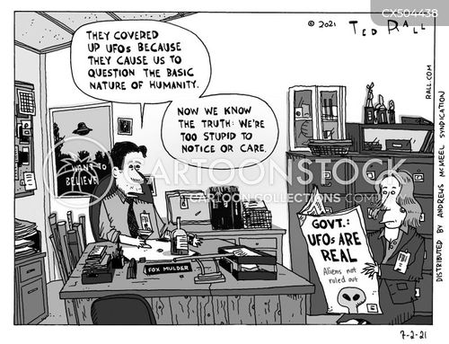 Fox Mulder Cartoons and Comics - funny pictures from CartoonStock