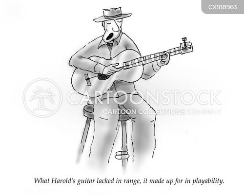 Guitar Strings Cartoons and Comics funny pictures from CartoonStock