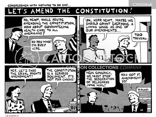 9th amendment political cartoon
