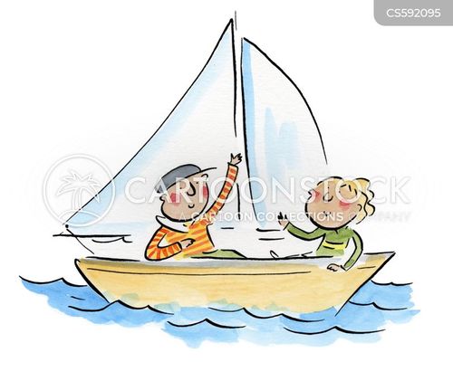 toy sail boat cartoon with sailing and the caption Boats by Rosie Brooks