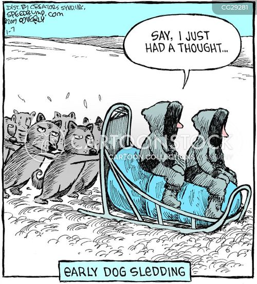 Dog-sled Cartoons and Comics - funny pictures from CartoonStock