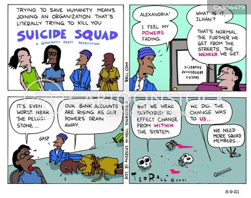 ocasio cortez cartoon