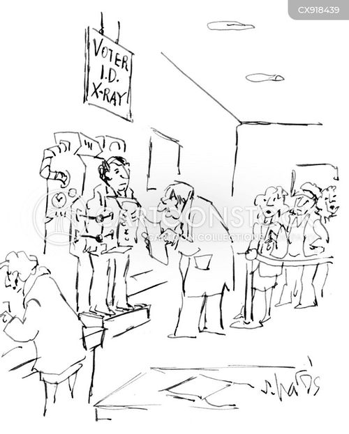 Voter Identification Cartoons and Comics - funny pictures from CartoonStock