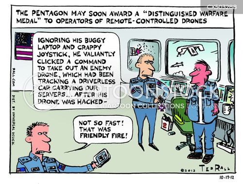 Predator Drones Cartoons and Comics - funny pictures from CartoonStock