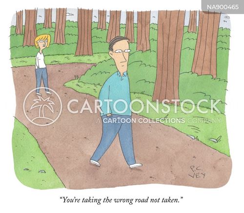 New Path Cartoons and Comics - funny pictures from CartoonStock