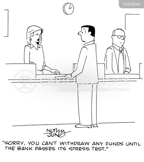 Bank Stress Test Cartoons And Comics Funny Pictures From Cartoonstock 4372
