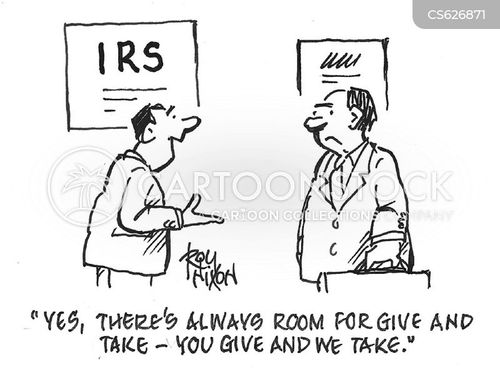 Give And Take Cartoons and Comics - funny pictures from CartoonStock