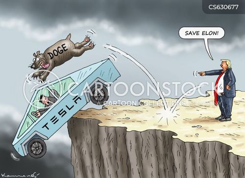 Tesla Stock Cartoons and Comics - funny pictures from CartoonStock