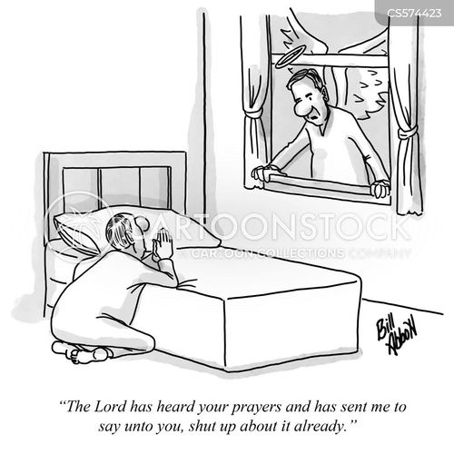 Angelic Intervention Cartoons and Comics - funny pictures from CartoonStock