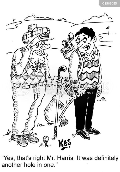 First Hole Cartoons and Comics - funny pictures from CartoonStock