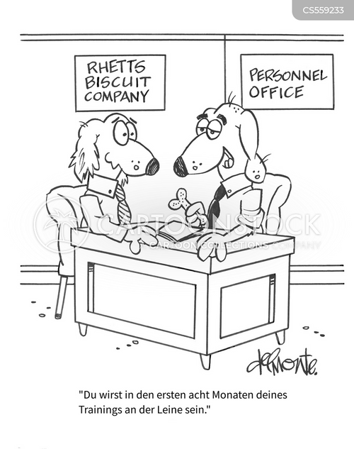 Cartoons und Karikaturen mit Auszubildende