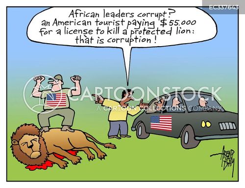 african safari cartoon with africa and the caption African Lion by Arend Van Dam