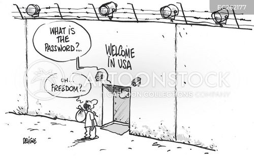 Immigration System Cartoons and Comics - funny pictures from CartoonStock