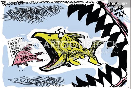 Liquidating Cartoon Borders Liquidation Cartoons and Comics - funny pictures from CartoonStock