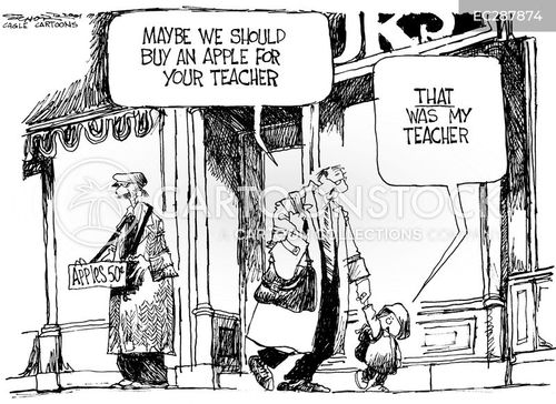 Apple Student Story Cartoons and Comics - funny pictures from CartoonStock