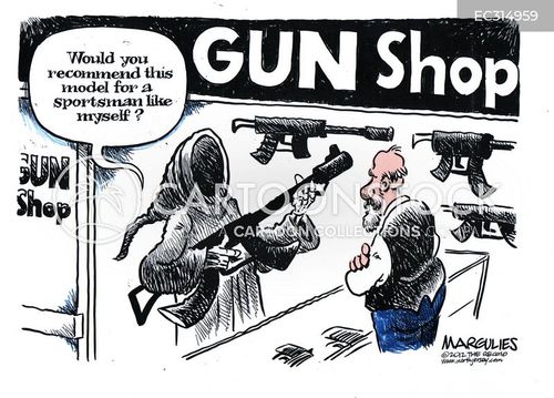 Humor Assault Rifle Assault Weapons Cartoons and Comics - funny pictures from CartoonStock