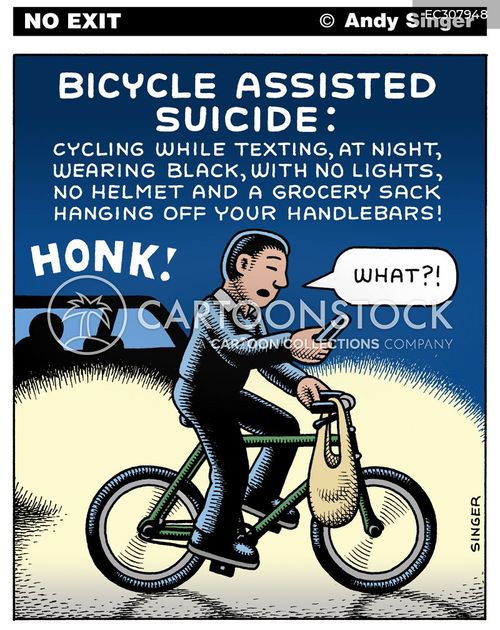 Bike Safety Cartoons and Comics funny pictures from CartoonStock