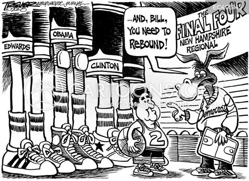 Dem Primary Race Cartoons and Comics - funny pictures from CartoonStock