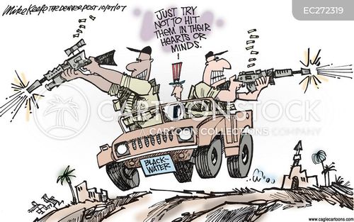 Military Contractors Cartoons and Comics - funny pictures from CartoonStock