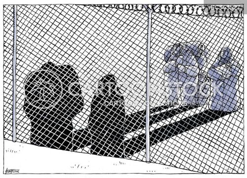 borders cartoon with refugees and the caption Closed Borders by Michael Kountouris