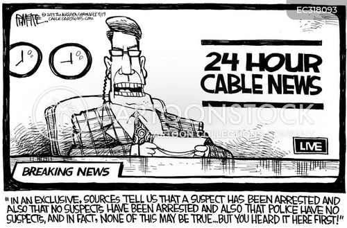 News Broadcaster Cartoons and Comics - funny pictures from CartoonStock