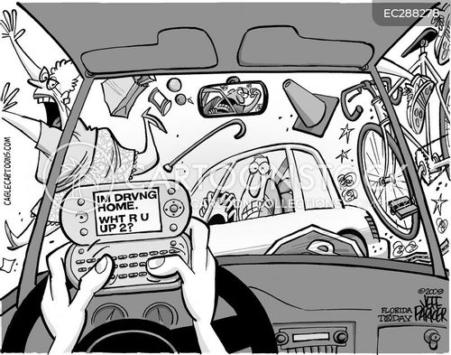 Phone Distraction Cartoons and Comics - funny pictures from CartoonStock