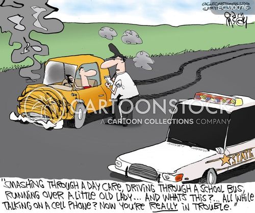 Distracted Driving Prevention Cartoons and Comics - funny pictures from ...