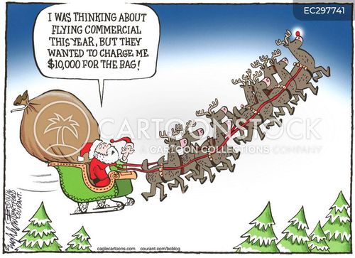 High-flying Santa Cartoons and Comics - funny pictures from CartoonStock