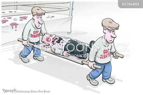 Cnbc Debate Cartoons and Comics - funny pictures from CartoonStock