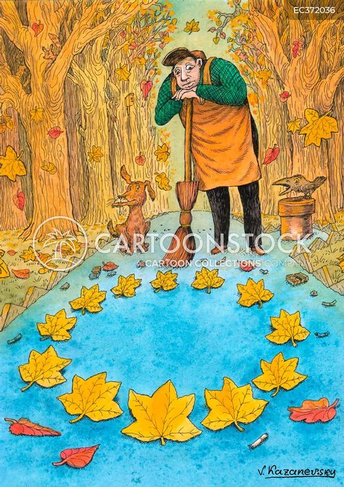 Autumn Metaphor Cartoons and Comics - funny pictures from CartoonStock