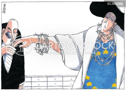 europe cartoon with eu and the caption EU migration deal by Michael Kountouris