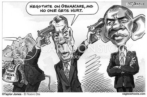 Political Extortion Cartoons and Comics - funny pictures from CartoonStock