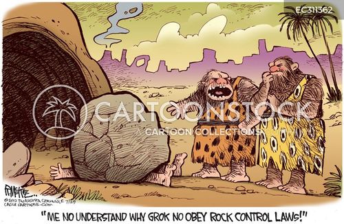 Syncing Rocks Cartoon Rock Laws Cartoons and Comics - funny pictures from CartoonStock
