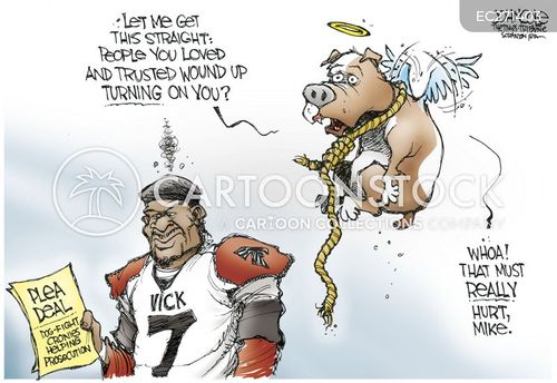 Michael Vick Cartoons and Comics - funny pictures from CartoonStock