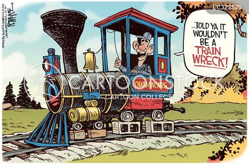 Train Wreck Cartoons and Comics - funny pictures from CartoonStock