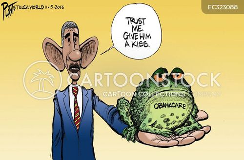 Frog Insurance Obamacare-lies Cartoons and Comics - funny pictures from CartoonStock