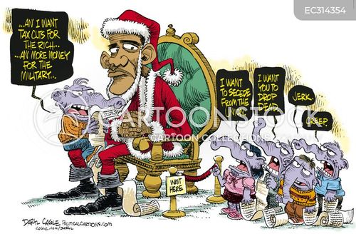 Political Christmas Cartoons and Comics - funny pictures from CartoonStock