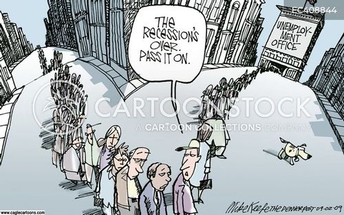 Humorous Recession Quotes Is Over Cartoons and Comics - funny pictures from CartoonStock