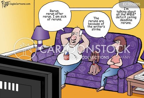 Tv Reruns Cartoons and Comics - funny pictures from CartoonStock