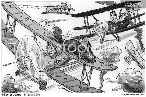 Dogfight Cartoons and Comics - funny pictures from CartoonStock