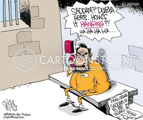 Saddam Guilty Cartoons and Comics - funny pictures from CartoonStock