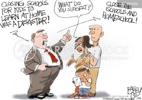 schools cartoon with education and the caption Home School by Pat Bagley