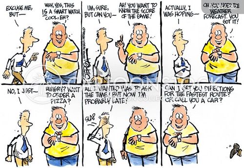 Smartwatch Cartoons and Comics - funny pictures from CartoonStock