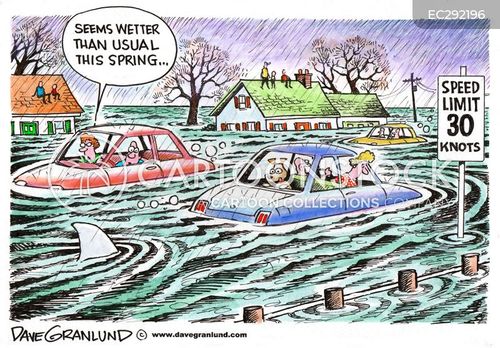 Coastal Flooding Cartoons and Comics - funny pictures from CartoonStock