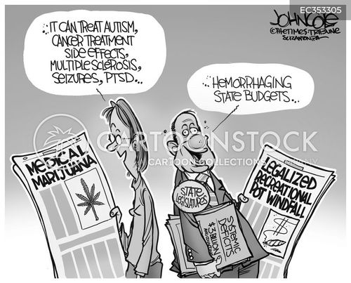 Marijuana Revenue Cartoons and Comics - funny pictures from CartoonStock