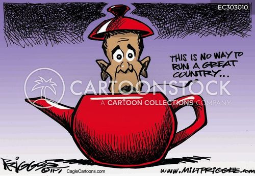 Tea Party Reference Cartoons and Comics - funny pictures from CartoonStock