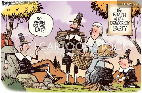 Political-thanksgiving Cartoons and Comics - funny pictures from CartoonStock