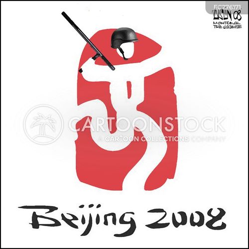 Olympic Rings Cartoons and Comics funny pictures from CartoonStock