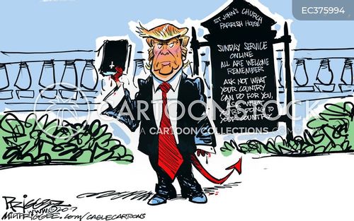 Trump's Pastor Cartoons and Comics - funny pictures from CartoonStock
